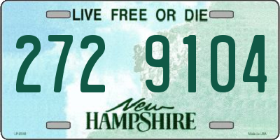 NH license plate 2729104