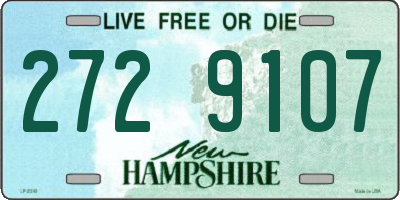 NH license plate 2729107
