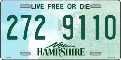 NH license plate 2729110