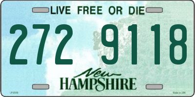NH license plate 2729118