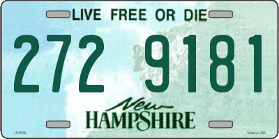 NH license plate 2729181