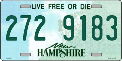 NH license plate 2729183