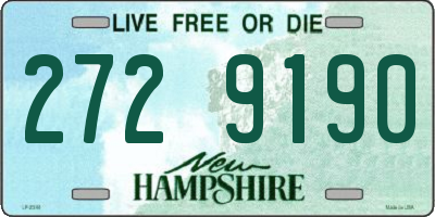 NH license plate 2729190