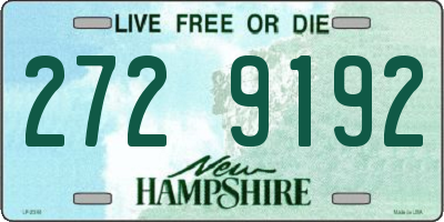 NH license plate 2729192
