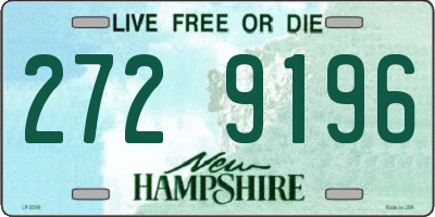 NH license plate 2729196