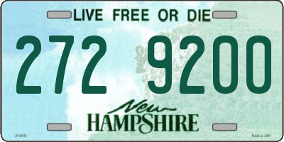 NH license plate 2729200
