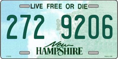 NH license plate 2729206