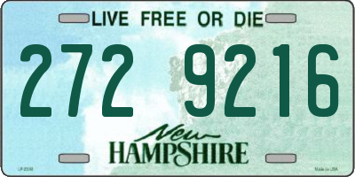 NH license plate 2729216