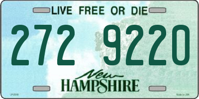NH license plate 2729220