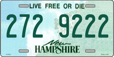 NH license plate 2729222