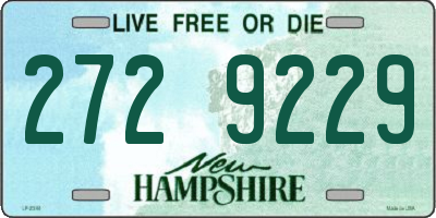 NH license plate 2729229
