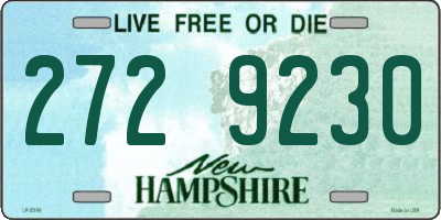 NH license plate 2729230