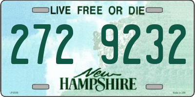 NH license plate 2729232