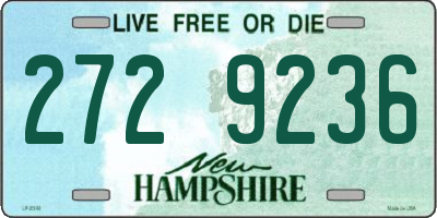NH license plate 2729236