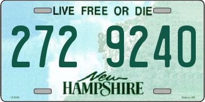 NH license plate 2729240