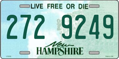 NH license plate 2729249
