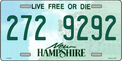 NH license plate 2729292