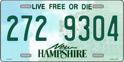 NH license plate 2729304
