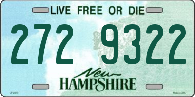 NH license plate 2729322