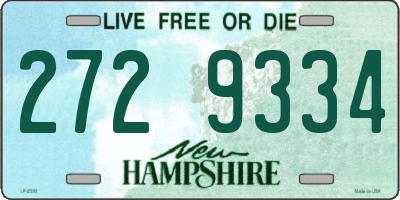 NH license plate 2729334