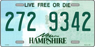 NH license plate 2729342