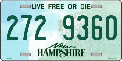 NH license plate 2729360