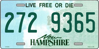 NH license plate 2729365