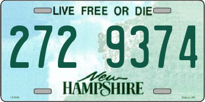 NH license plate 2729374