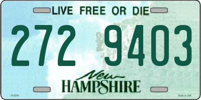 NH license plate 2729403