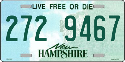 NH license plate 2729467