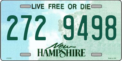 NH license plate 2729498