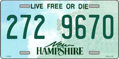 NH license plate 2729670