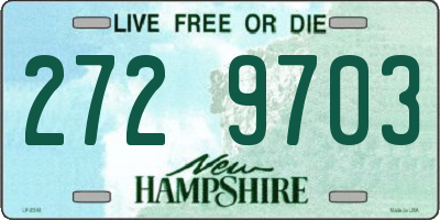NH license plate 2729703