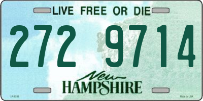 NH license plate 2729714