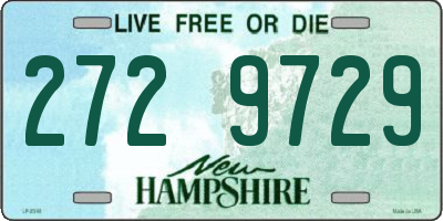 NH license plate 2729729