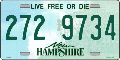 NH license plate 2729734
