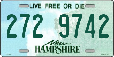 NH license plate 2729742