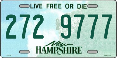 NH license plate 2729777