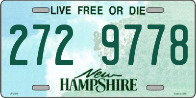 NH license plate 2729778