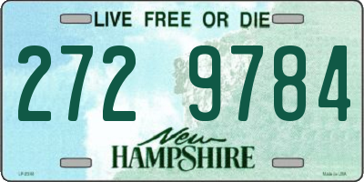 NH license plate 2729784