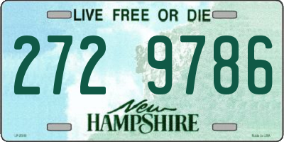 NH license plate 2729786