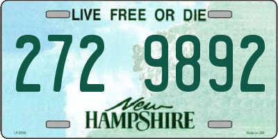 NH license plate 2729892