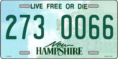 NH license plate 2730066