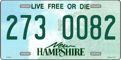 NH license plate 2730082