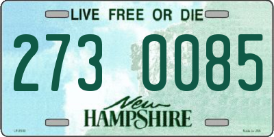 NH license plate 2730085