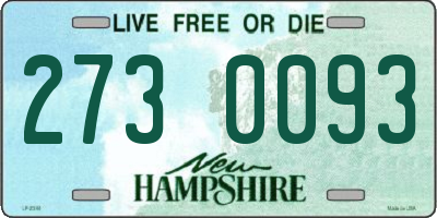 NH license plate 2730093