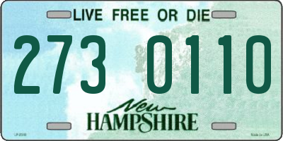 NH license plate 2730110