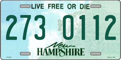 NH license plate 2730112