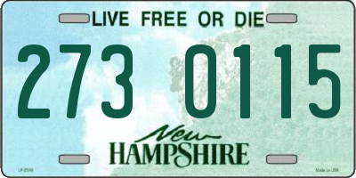 NH license plate 2730115
