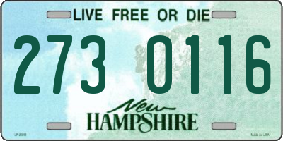NH license plate 2730116